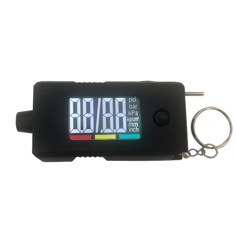 0-100psi tire tread depth gauge with digital tyre pressure gauge