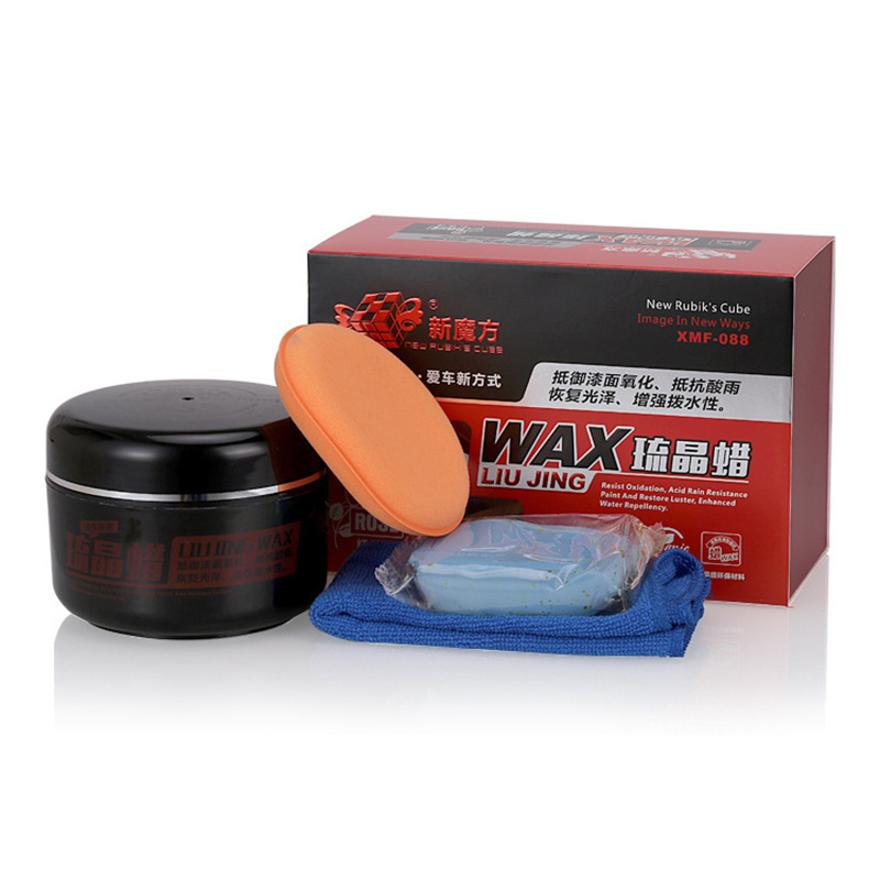 Hydrophobic high gloss car carnauba wax with car detailing kits