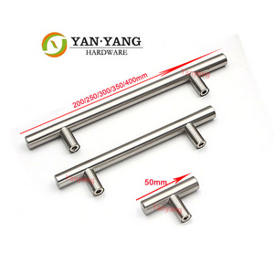 Yanyang Factory Sale Metal Knob Brushed Handle Satin Brass Finish Cabinet Pull Furniture Handle