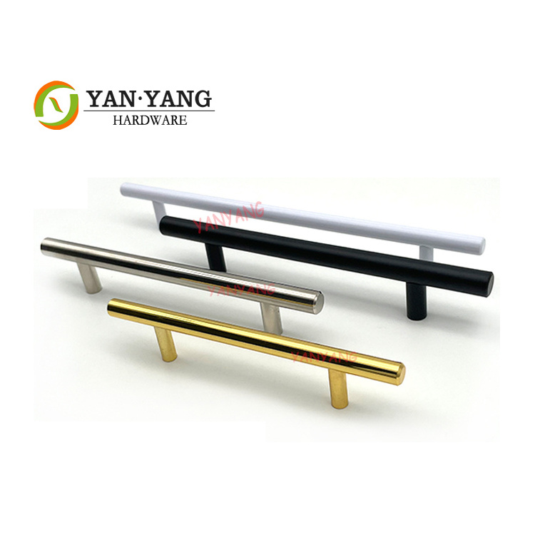 Yanyang modern stainless steel iron cabinet handle golden metal furniture kitchen door handles