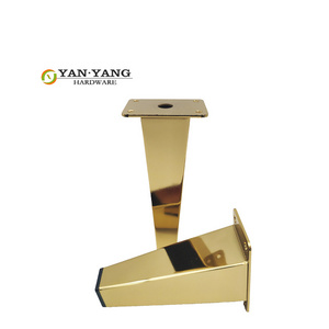 YANYANG Factory Light Luxury Metal Adjustable 15cm Square Sofa Furniture Feet