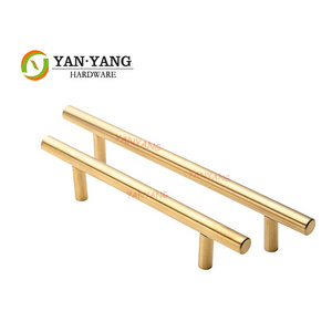 Yanyang modern stainless steel iron cabinet handle golden metal furniture kitchen door handles