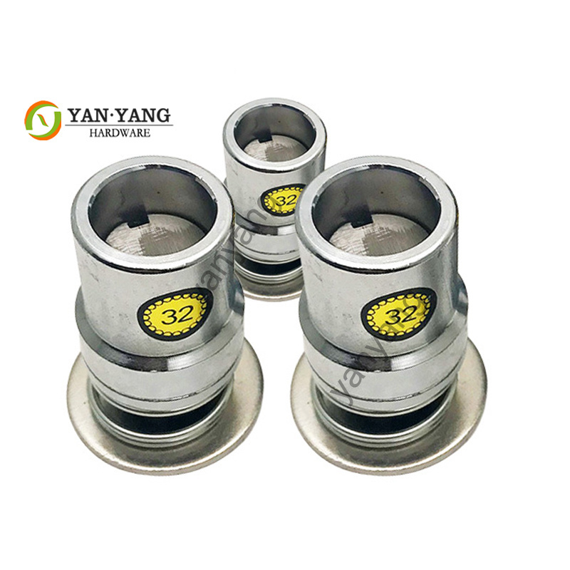 Yanyang factory supply best quality aluminum bed buttons No.36 self covered metal silver sofa button for furniture