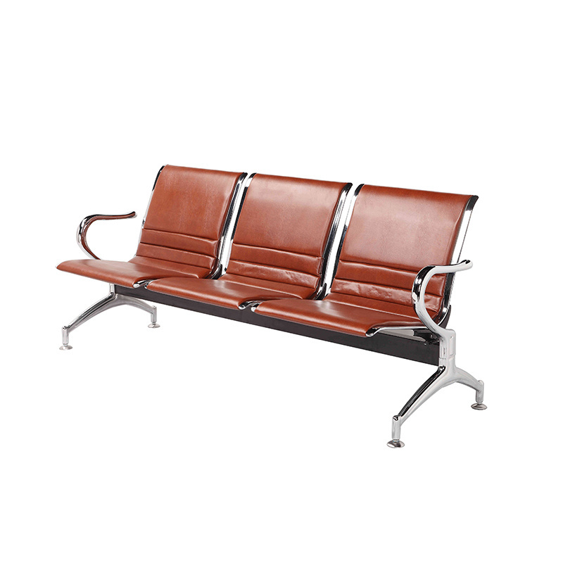 airport steel waiting  bank waiting chair  bus station subway train waiting  school hall pu leather chair  (YA-J19)