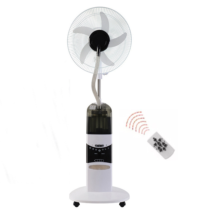 Rechargeable electric Air cooling mist fan solar rechargeable fan with water spray