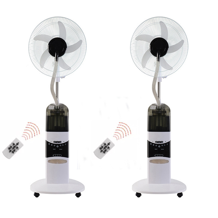 Rechargeable electric Air cooling mist fan solar rechargeable fan with water spray