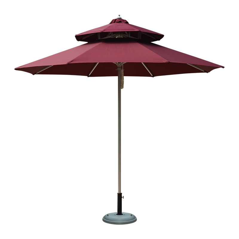 Custom-Made Top Quality Center Pole Umbrella Large Umbrella Outdoor for Restaurant Cafe