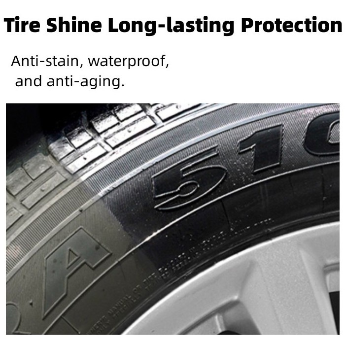 Car tire shine quick detailer tyre coating plastic rubber wheel restorer car tyre polish