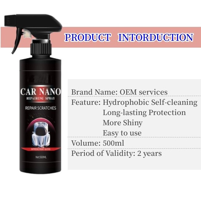 Quick detailer Car polish Gloss water repellent car coating spray diamond shine