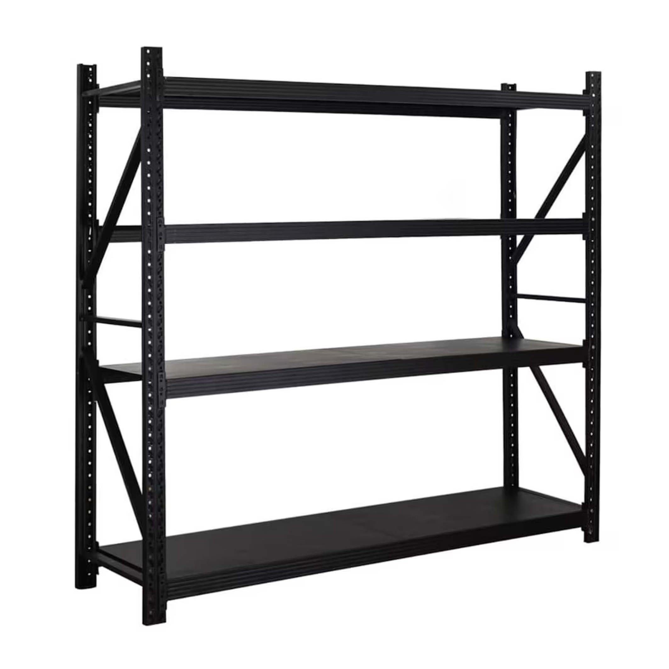 Boltless 4 Tier Garage Shelves Storage Rack Units Adjustable Warehouse Shelving Racking System Industrial Shelf