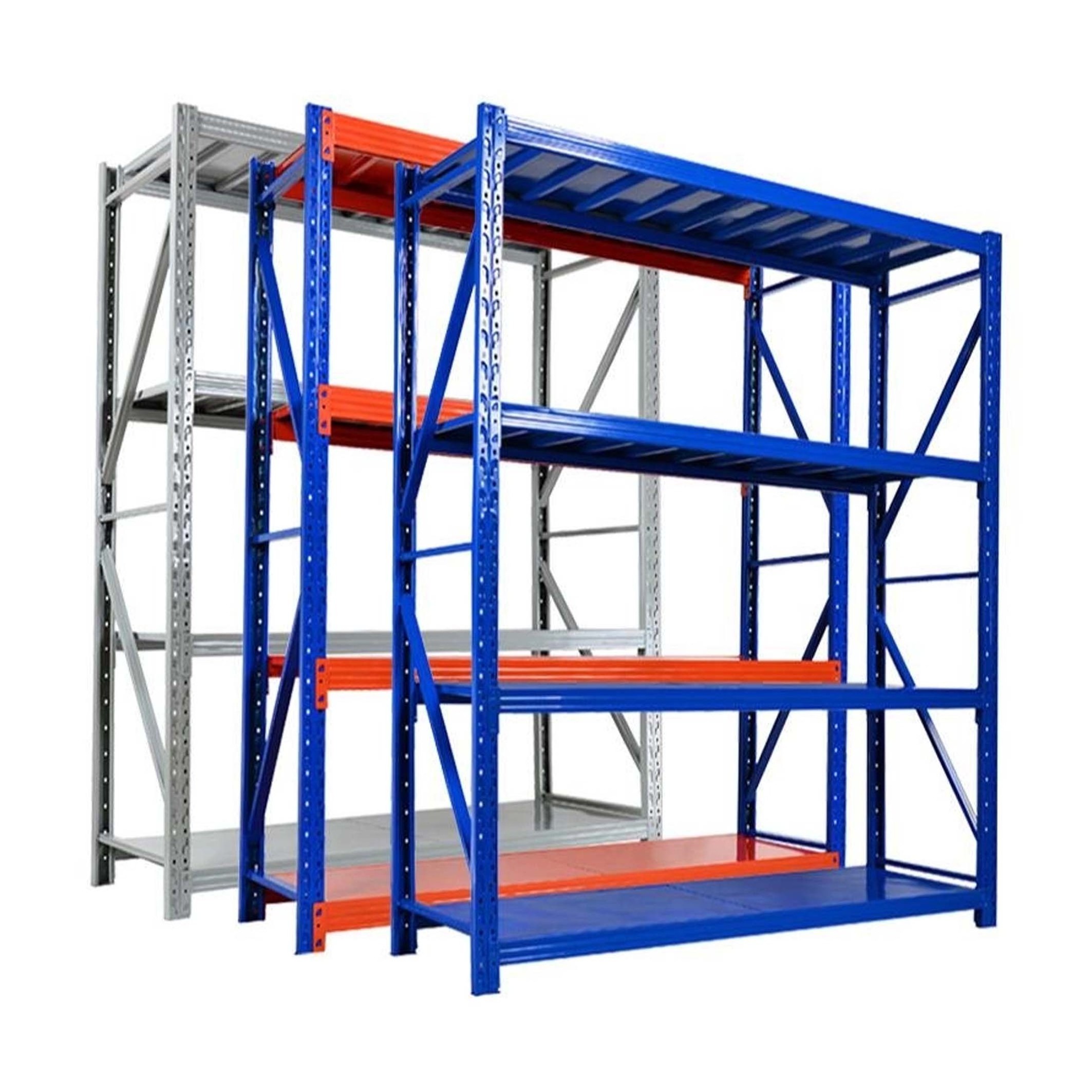 Boltless 4 Tier Garage Shelves Storage Rack Units Adjustable Warehouse Shelving Racking System Industrial Shelf