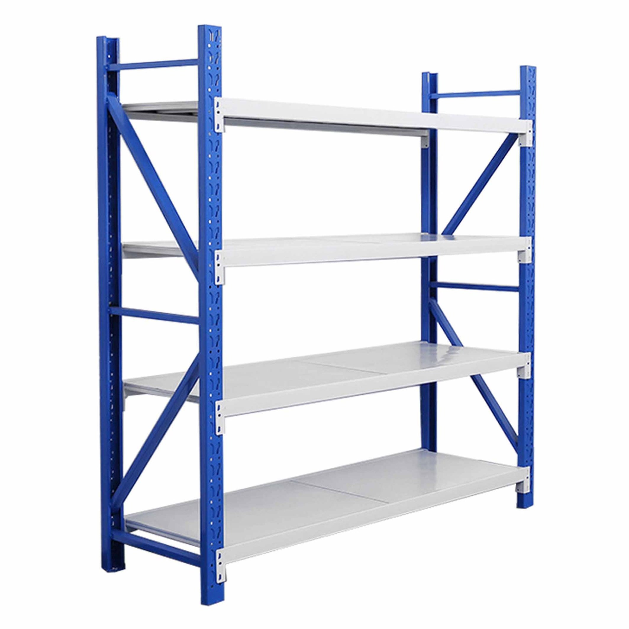 Easy Assemble Light Duty Steel Shelving Rack Shelves 4 TierShelving Warehouse Storage Rack