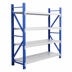 Customized Industrial Rack Heavy Duty System Steel 4 Tier Warehouse Storage Shelf Shelved Racking Metal Storage Rack Shelving