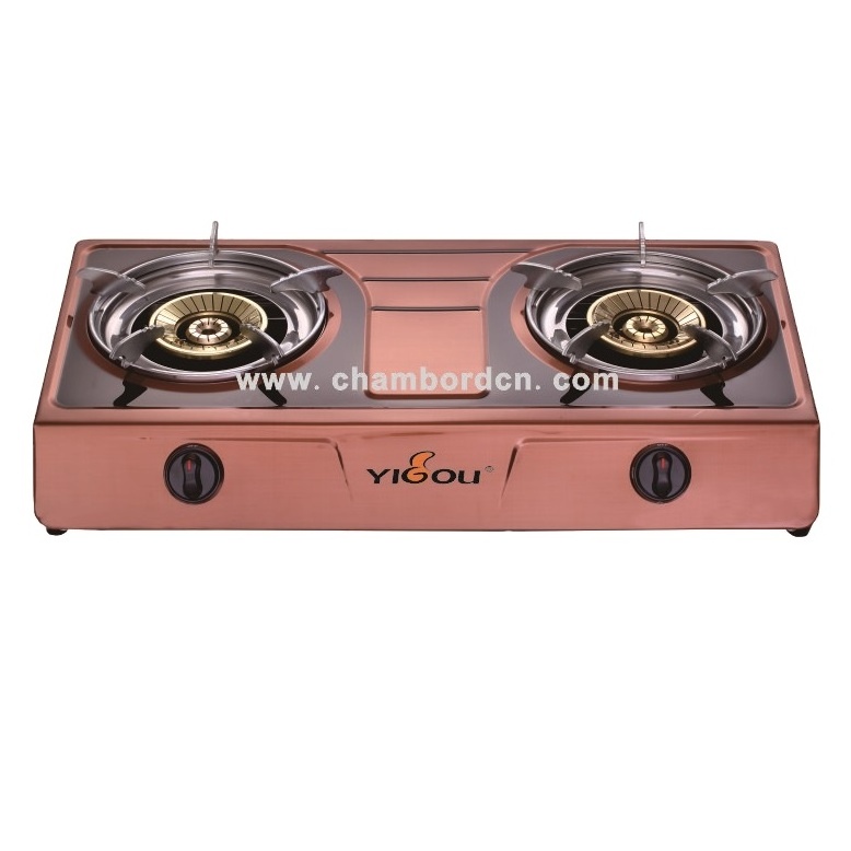 Home Appliance Stainless Steel Gas stove 2  Burner Gas Cooker Table Top Gas Cooktops