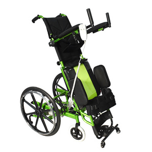 Power stand up electric folding wheelchair for disabled people