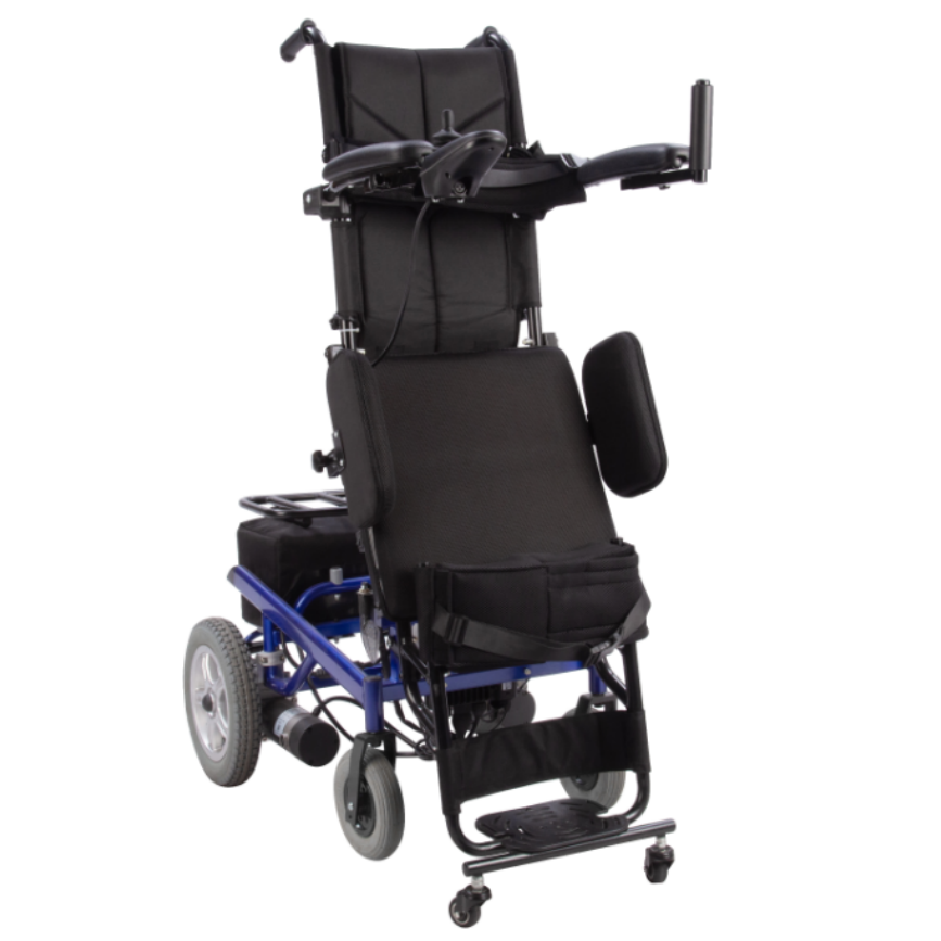 Power stand up electric folding wheelchair for disabled people