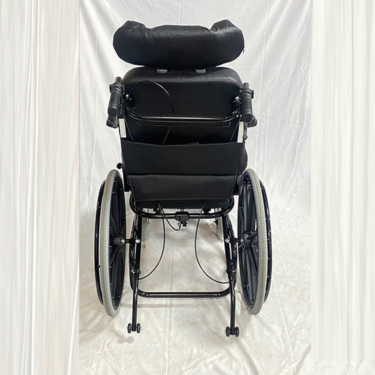 Portable Removable luxury manual wheelchair reclining wheelchair luxurious steel wheelchair with car seat