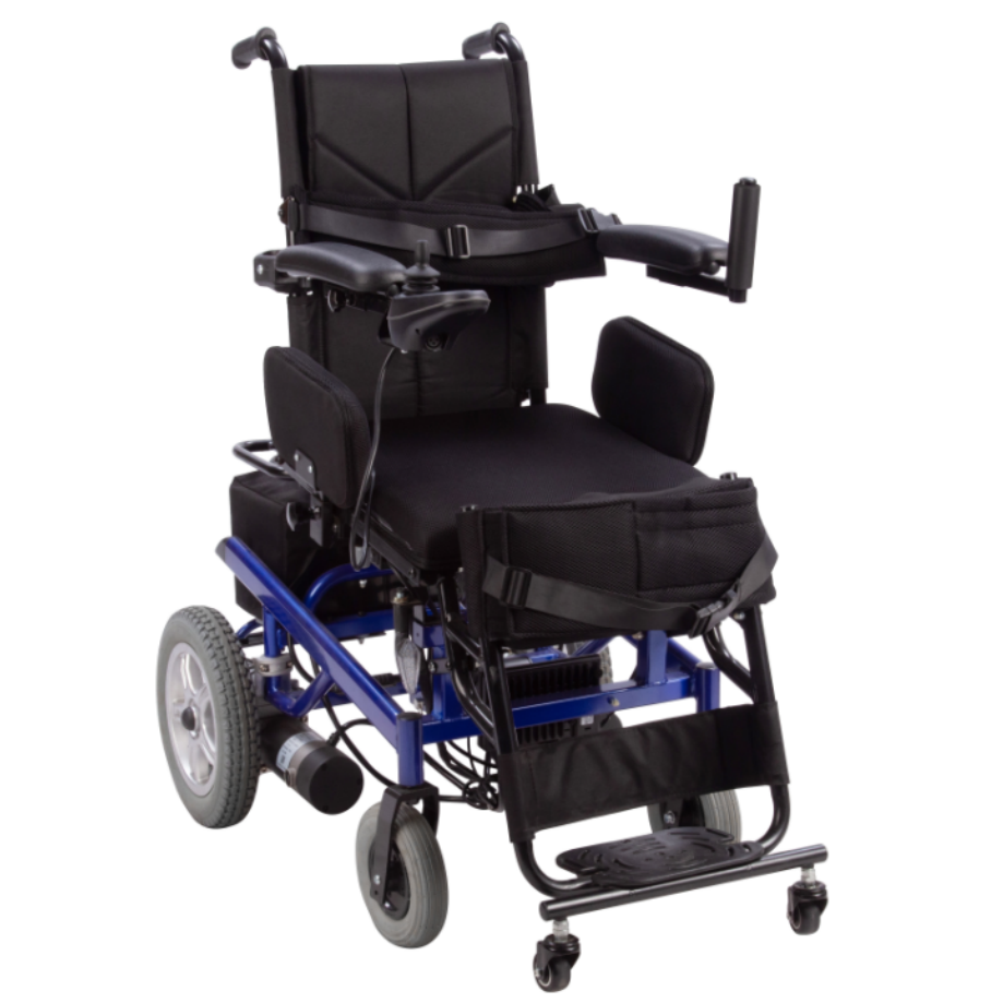 Power stand up electric folding wheelchair for disabled people