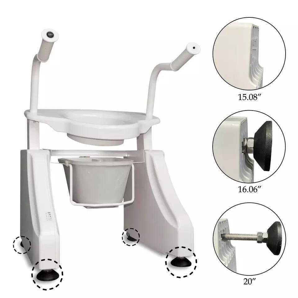 Medical Toilet Seat Bath Chair Armrest Electric Lift Up Tool