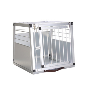 Pet Clinic Cat Cage Crates Light Foldable Portable Carrier Aluminum Transport Car Cages Pet Dog Cages For Pet Traveling Camping