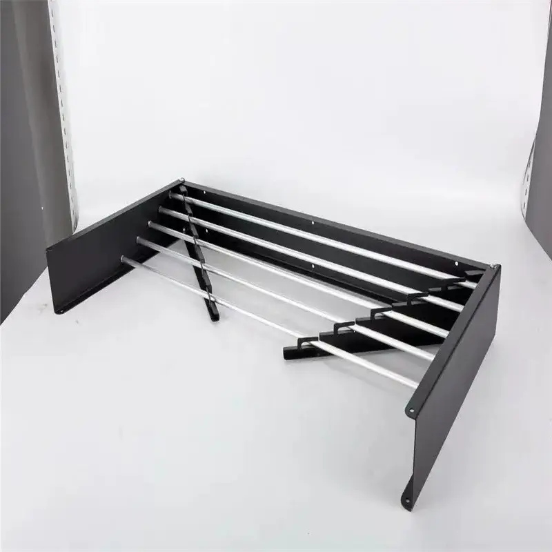 Towel and Bath Towel Rack Foldable Storage Holders & Racks Stainless Steel Cross Border Folding Hidden Bathroom Bathroom Black