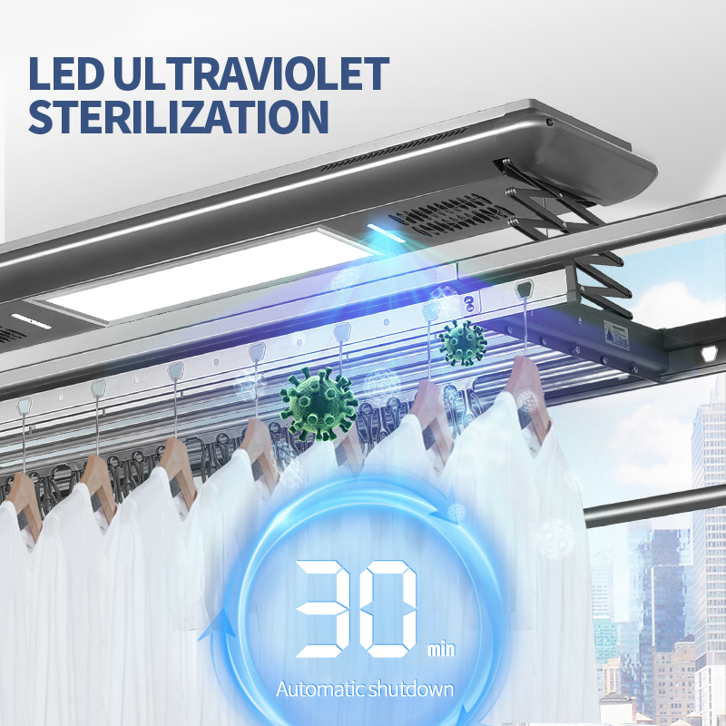 Eco-friendly Smart electric ceiling clothes drying rack smart electric clothes dryer racks