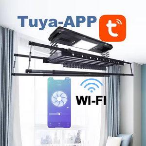 Laundry Racks Remote Control High-End Smart Electric Clothes Hanger Automated Aluminum Clothes Drying Rack Clothes Drying Hanger