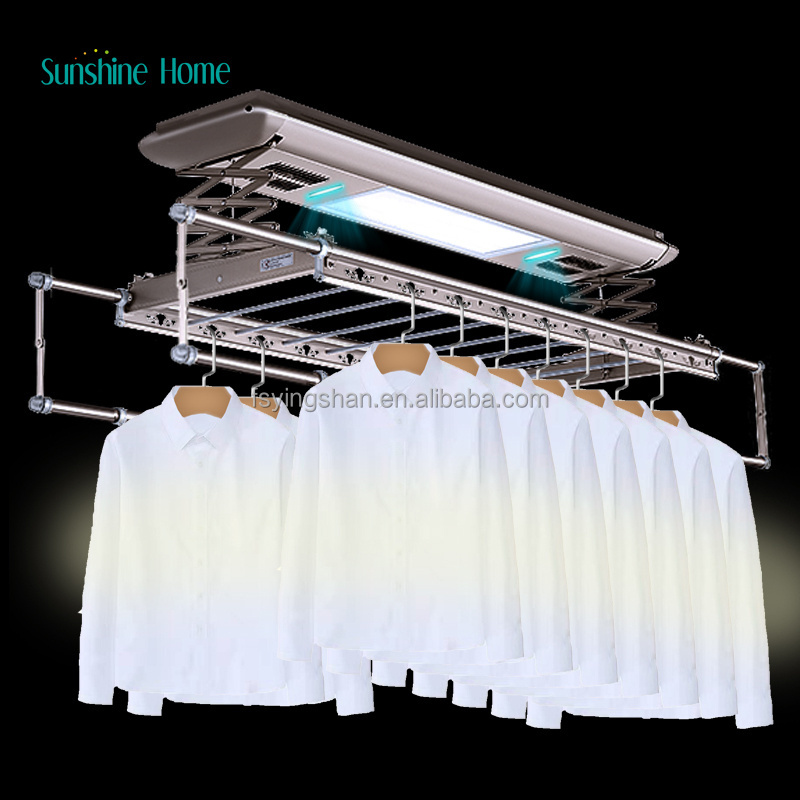 OEM Balcony Telescopic Clothes Drying Pole Smart Remote Control Automatic lifting Clothes Intelligent Electric Drying Rack