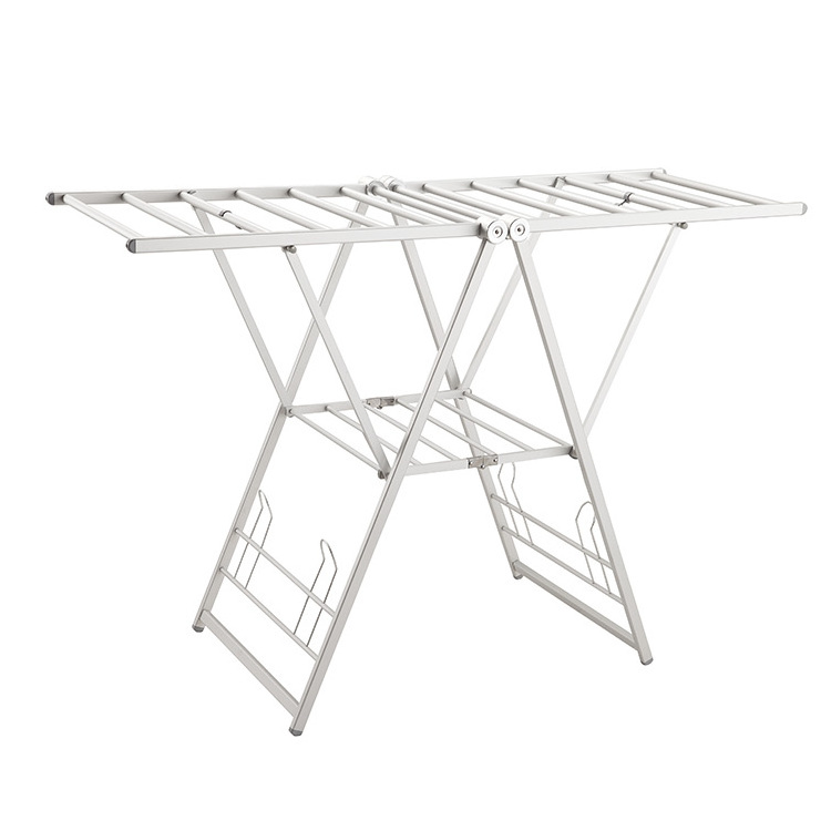 Portable Multifunctional Folding Style Standing Cloths Drying Rack