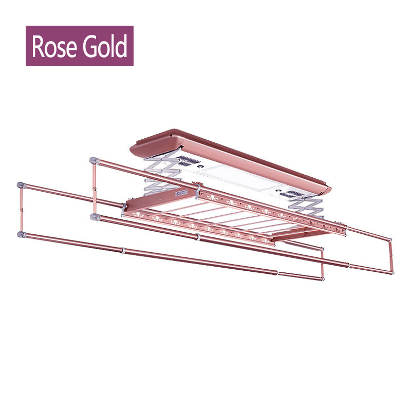 Ceiling Mounted  Heated Expandable  Electric Drying Clothes Hanger Smart Balcony Automatic Hanging Clothes Rack