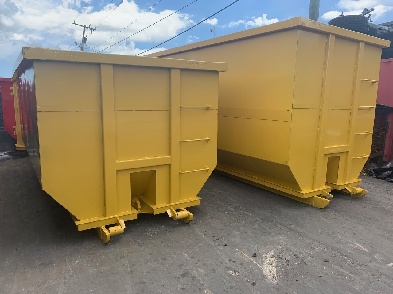 OEM Hook Lift Waste Containers Recycling Roll-off Container Hoist Roll-Off Containers Trailer