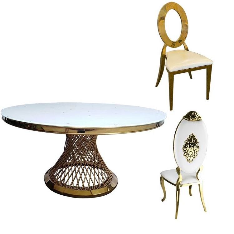 Furniture Chair Game Glass Gold Kitchen Led Bar Cocktail Dj Letters Lucite Round Dining Vanity Meeting Acrylic Ghost Table