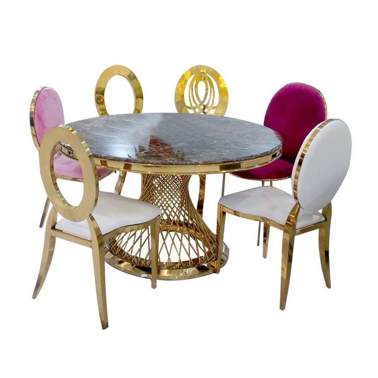 Dinning Kitchen Prices Stainless Steel Legs Top Granite And Chairs Sets Malachite Marble Coffee Round Glass Folding Dining Table