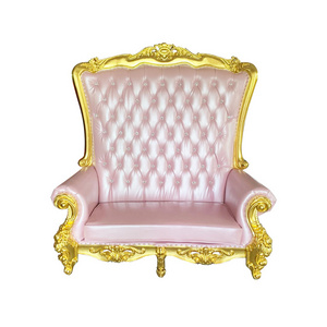 factory custom plastic throne chair furniture used office princess red and gold purple king and queen throne chair