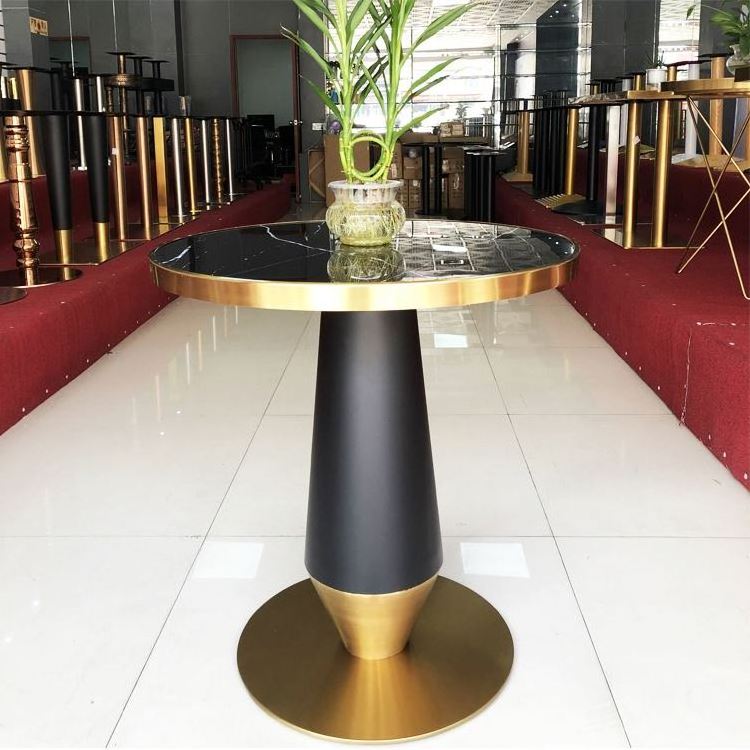 Commercial Contract Stainless steel adjustable feet outdoor table base /round metal dining table legs