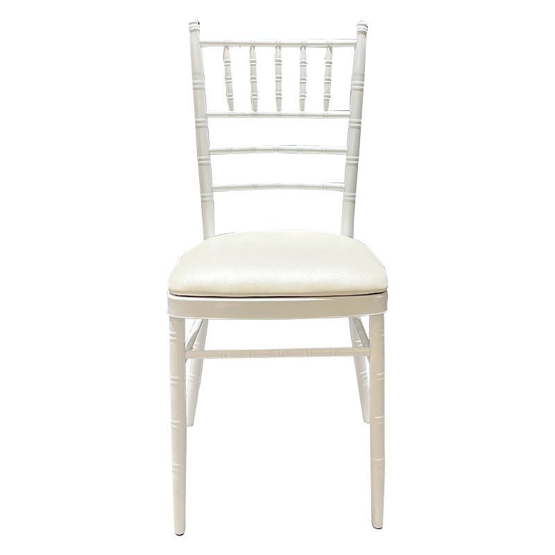 Wedding Tiffany Different Color Iron Aluminum Chiavari Chair With Cushions