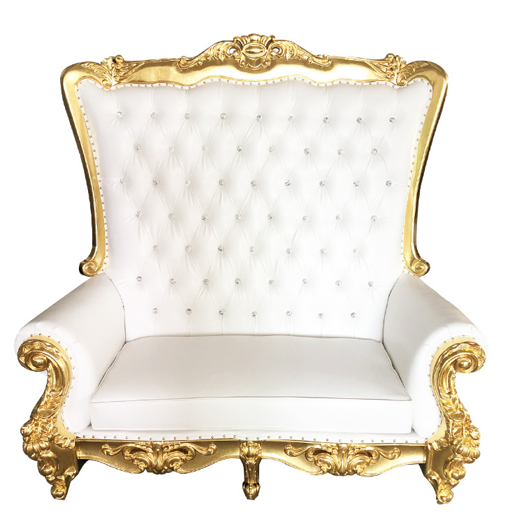 luxury royal parlor sofa cheap king throne chair chairs gold event wedding chair for bride and groom