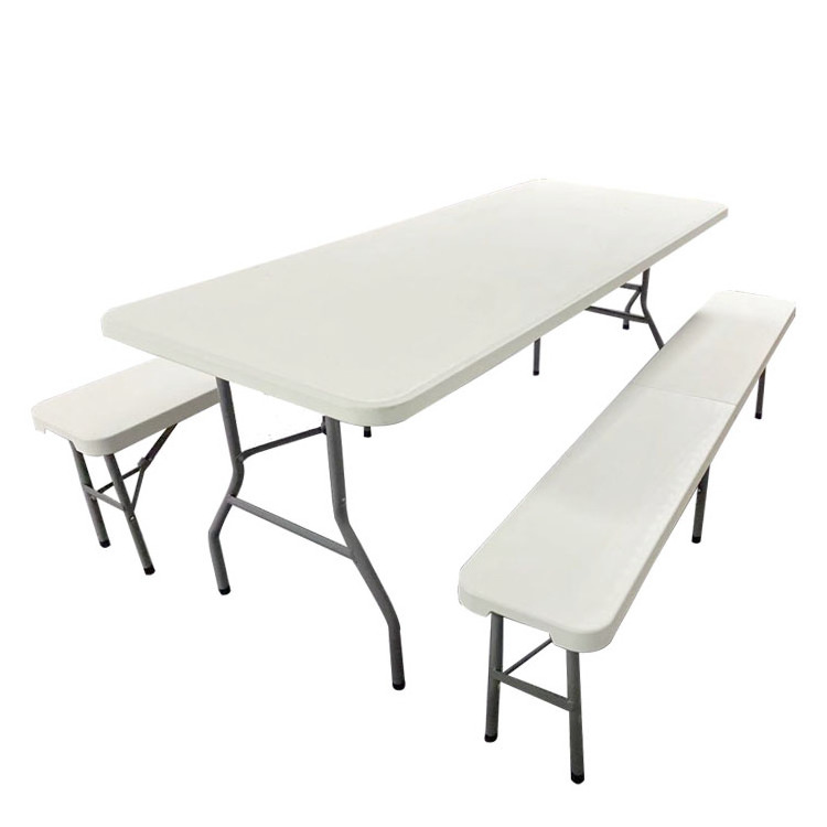 China manufacturer Wholesale popular HDPE plastic folding table  for events