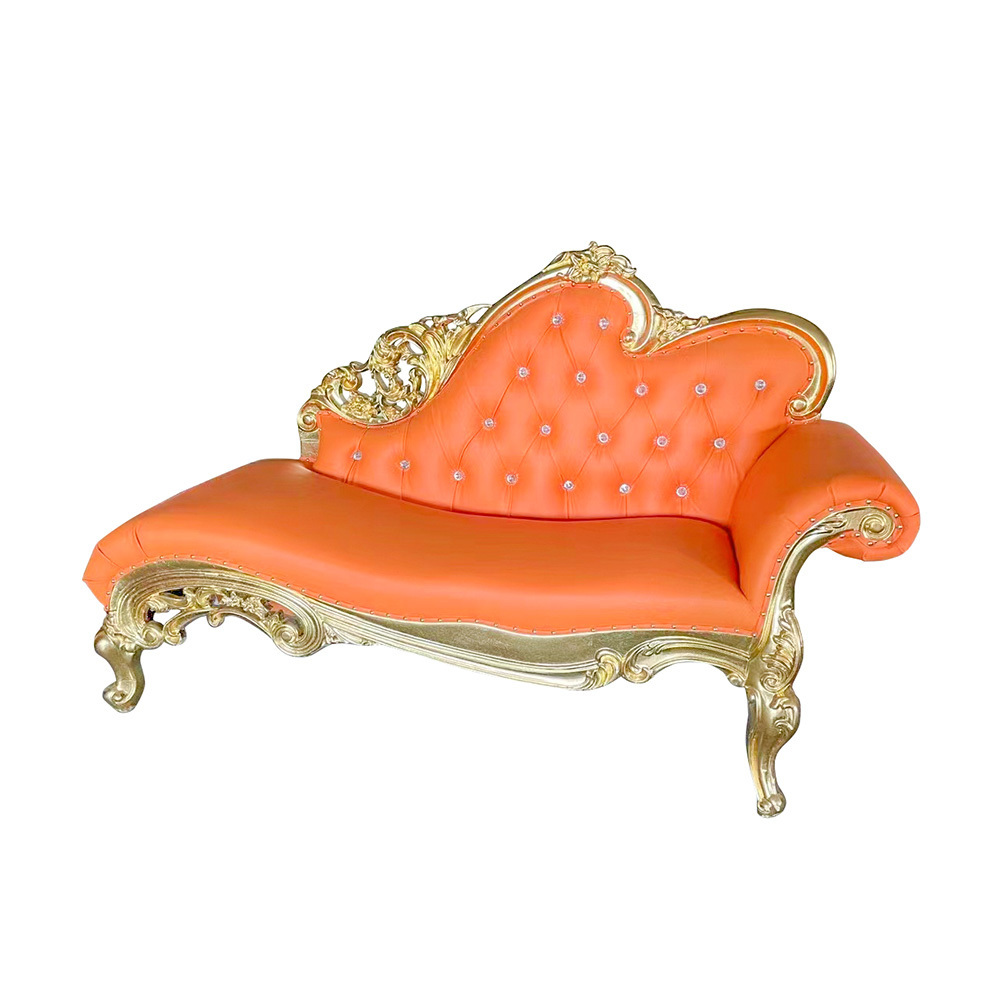 Royal Queen Prince Princess Bride Groom Leather High Back Button Tufted One Seat Throne Chairs Wedding Throne King Sofa Banquet