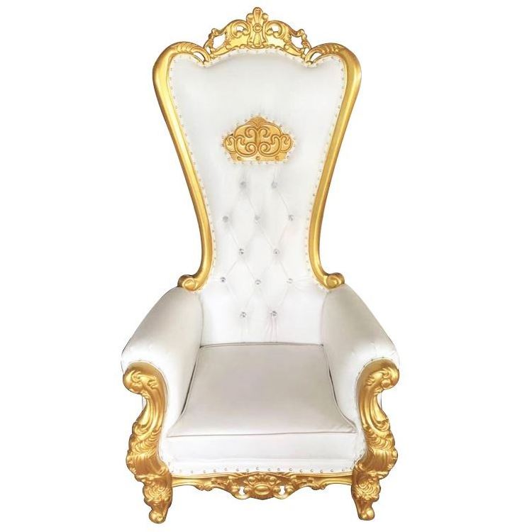 Sofa Wedding Wooden Royalty Salon Gold Styling Santa Silver And White Royal Throne Chaise Lounge Chairs