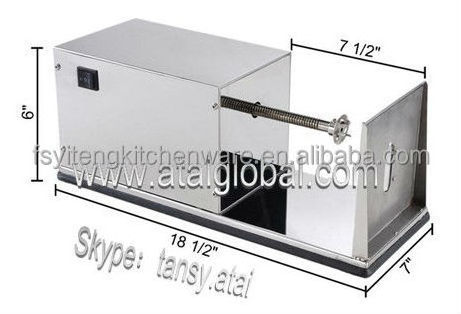 Electric Vegetable Processing Machine  Portable Vegetable Cutter Stainless Steel Potato Spiral Slicer