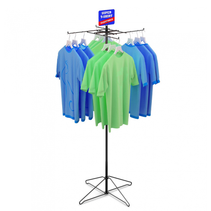 Custom Boutique T Shirt Display Racks Jean Display Rack Retail  Garment Mens Clothes Display Rack Manufacturers