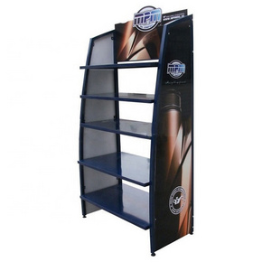 5 Tier Floor Standing Storage Battery Display Rack Shelf for Car