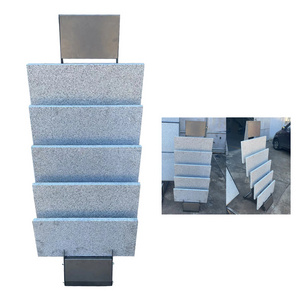 Foshan Yizai Metal Display Racks Floor Standing Ceramic Tile Quartz Artificial Granite Marble Stone Sample Stand