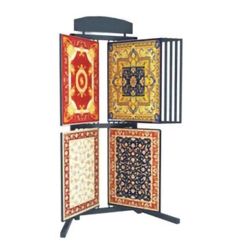 Low Price Swing Arm Rug Display Rack Hanging Rug Display Metal Rack