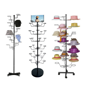 Custom Baseball Cap Display Rack And Shelf / Hat Stand Display Rack