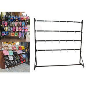 Adjustable slippers display rack shop sandal rack supermarket shoe store shelf floor-to-ceiling sock rack multi-layer