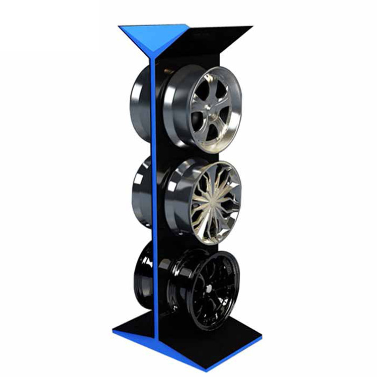 Alloy Wheel Auto Accessory Display Rack Hub Wheel Display Racks Alloy Cars Wheels And Rims Rack