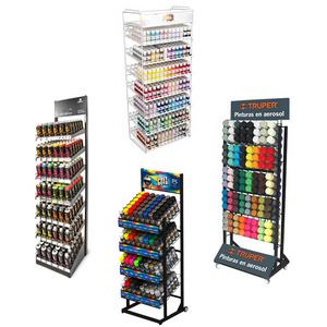 Custom Metal Aerosol Spray Paint Cans Display Rack Shelf Paint Display Rack Guangdong Guangzhou Spray Paint Display Rack