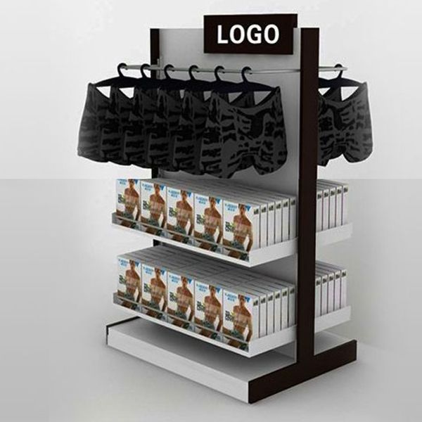 Clothing Store Hanging Underwear Panties Display Rack Floor-standing Shorts Socks Bra Round Rotating Rack